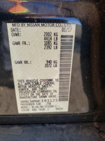 1N4BL3APXHC193125 Nissan Altima 3.5sl