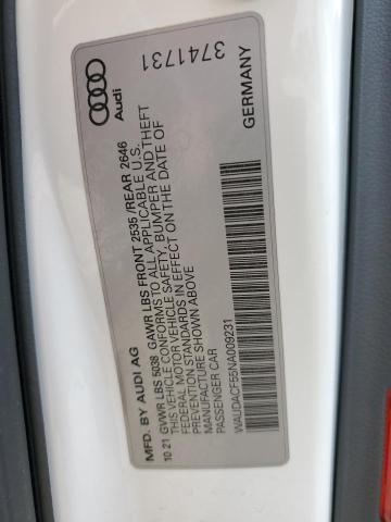 WAUDACF55NA009231 Audi A5 PREMIUM 12