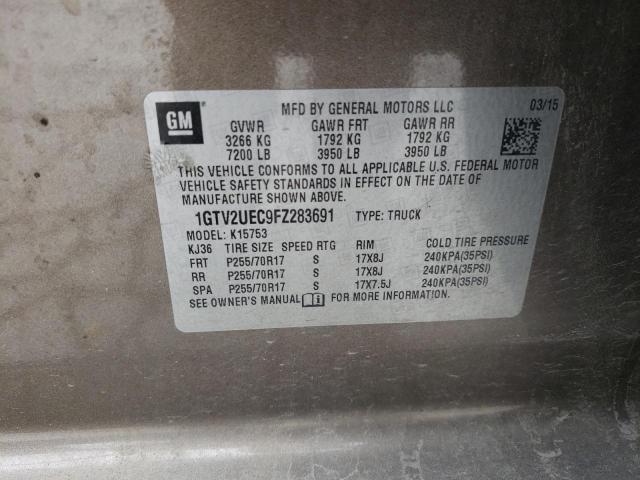 1GTV2UEC9FZ283691 GMC Sierra K1500 Sle