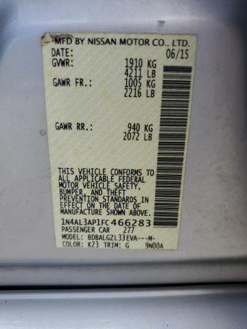 1N4AL3AP1FC466283 Nissan ALTIMA 2.5