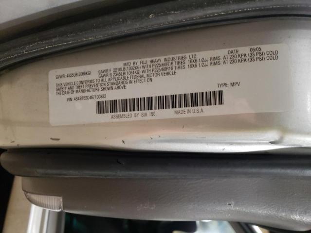 VIN: 4S4BT62C467100382 Auction: COPART Lot: 63926993 Location: AK - ANCHORAGE 4S4BT62C467100382 SUBARU BAJA 2006 SILVER Photo 12
