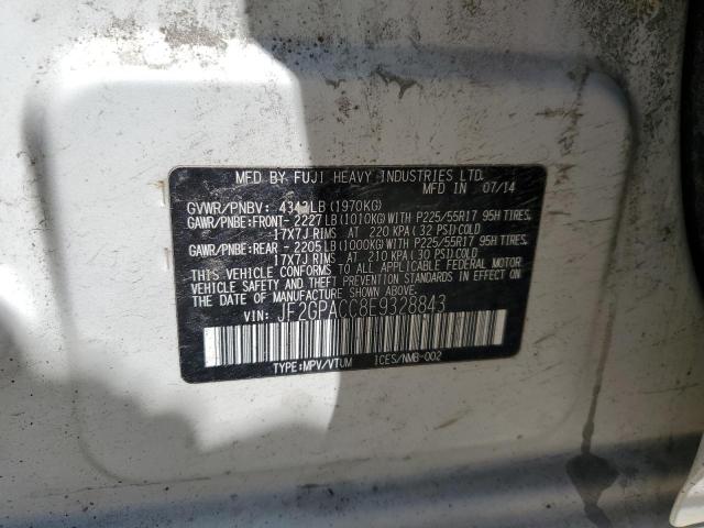JF2GPACC8E9328843 Subaru Xv Crosstrek 2.0 Premium