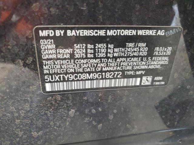 5UXTY9C08M9G18272 2021 BMW X3, photo no. 14