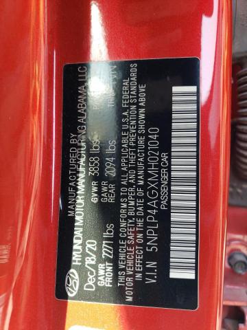 5NPLP4AGXMH021040 Hyundai Elantra Limited