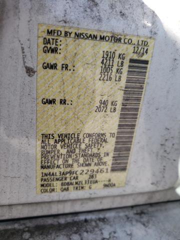 2015 NISSAN ALTIMA 2.5 - 1N4AL3AP9FC229461