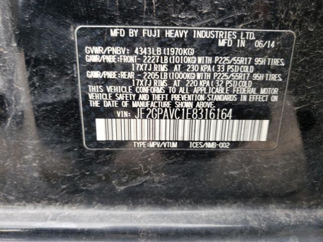 JF2GPAVC1E8316164 Subaru Xv Crosstrek 2.0 Premium