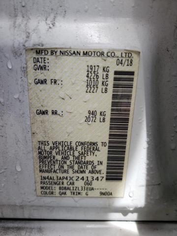 1N4AL3AP4JC241347 Nissan ALTIMA 2.5