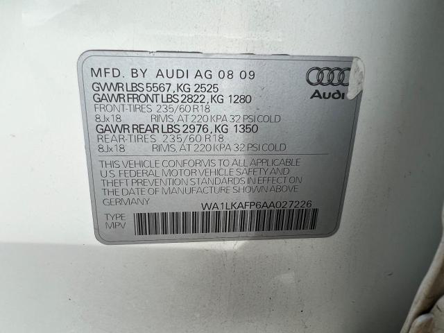 WA1LKAFP6AA027226 2010 AUDI Q5, photo no. 10