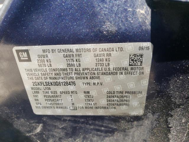 2GKFLSEK0G6128476 GMC Terrain Sle