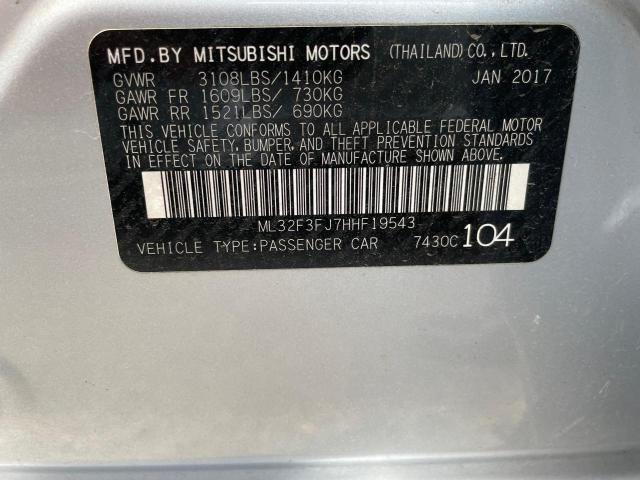 ML32F3FJ7HHF19543 Mitsubishi Mirage G4 Es