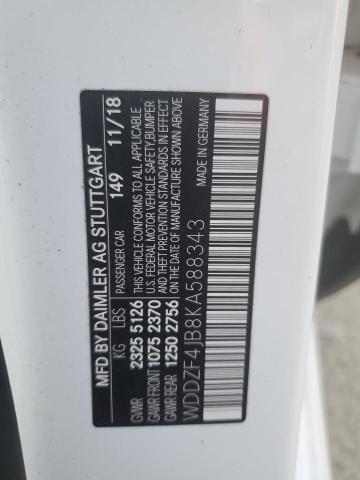 WDDZF4JB8KA588343 Mercedes-Benz E 300