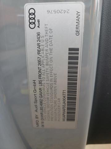 2018 AUDI RS5 WUAPWAF55JA904771