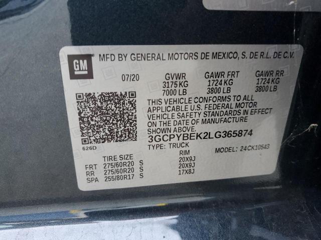 3GCPYBEK2LG365874 Chevrolet Silverado K1500 Custom