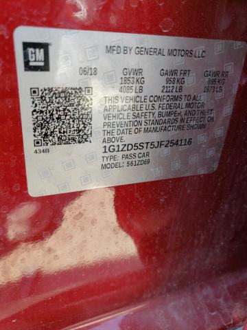 1G1ZD5ST5JF254116 Chevrolet MALIBU LT