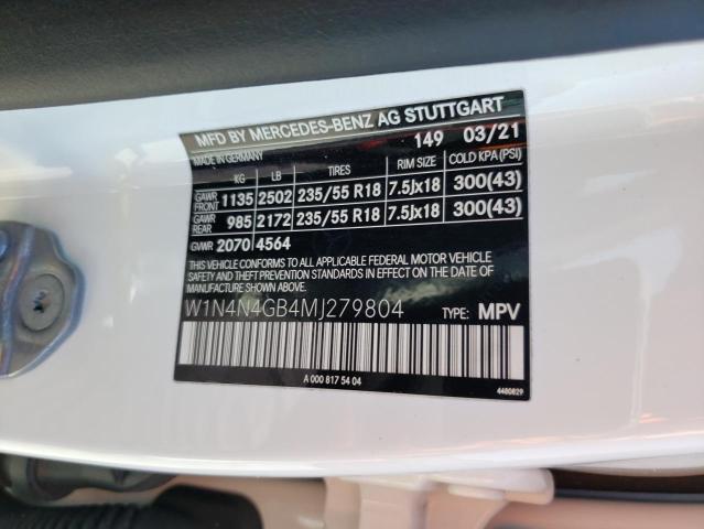 W1N4N4GB4MJ279804 Mercedes-Benz GLA 250