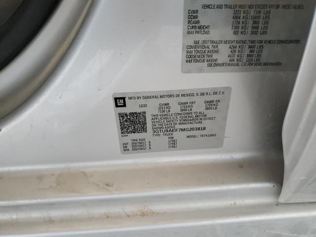 3GTU9AEF7MG203818 GMC Sierra K1500