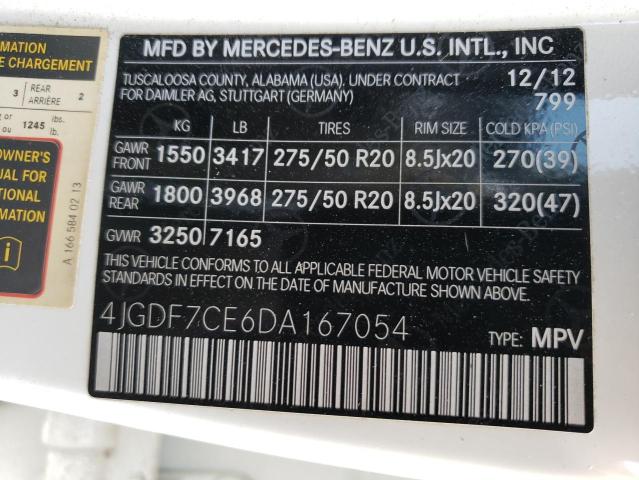 VIN 4JGDF7CE6DA167054 2013 Mercedes-Benz GL-Class, ... no.13