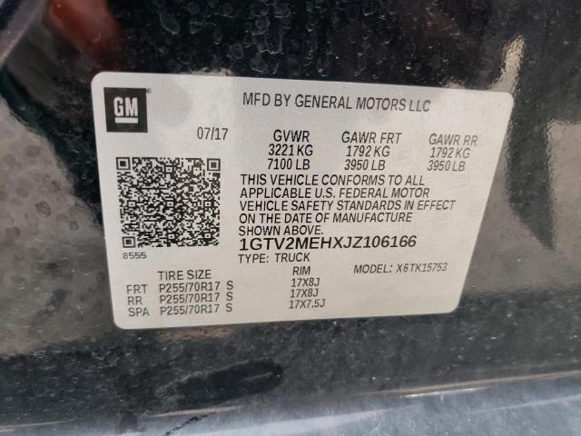 1GTV2MEHXJZ106166 GMC Sierra K1500 Sle