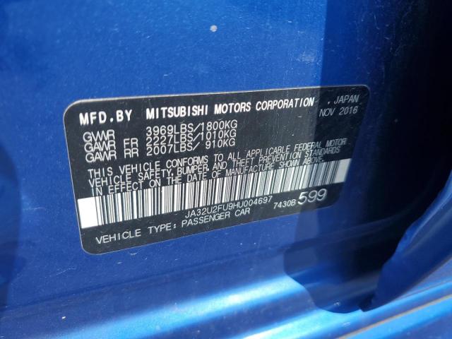 JA32U2FU9HU004697 Mitsubishi LANCER ES