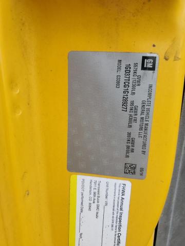 2016 GMC SAVANA CUT 1GD37TCG1G1289277