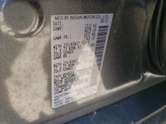 5N1AT2MV1FC910501 Nissan ROGUE S