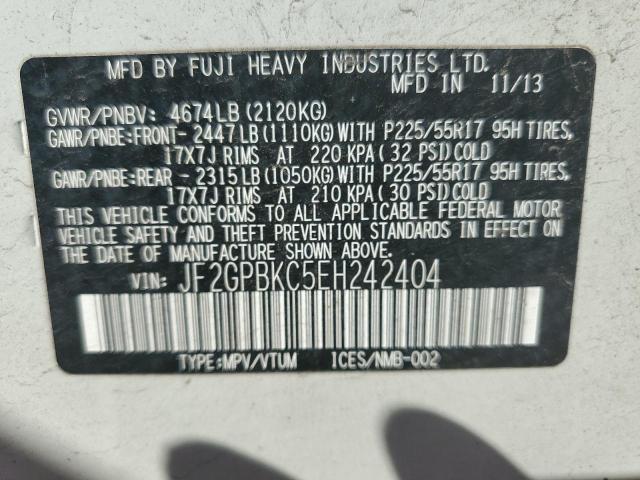 JF2GPBKC5EH242404 Subaru Xv Crosstrek 2.0i Hybrid Touring