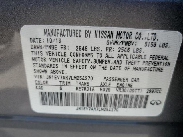 2020 INFINITI Q50 PURE - JN1EV7AR7LM254270