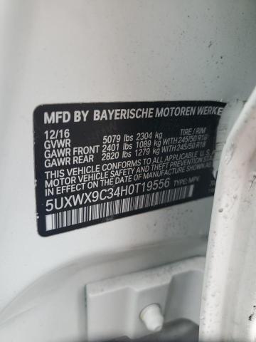 5UXWX9C34H0T19556 2017 BMW X3, photo no. 12