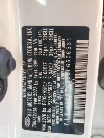 5XYKT4A66FG606531 KIA SORENTO LX
