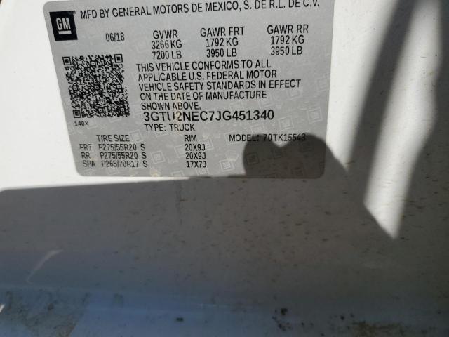 3GTU2NEC7JG451340 GMC Sierra K1500 Slt