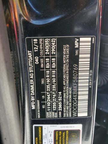 WDC0G4KB8KF580769 Mercedes-Benz Glc 300 4matic
