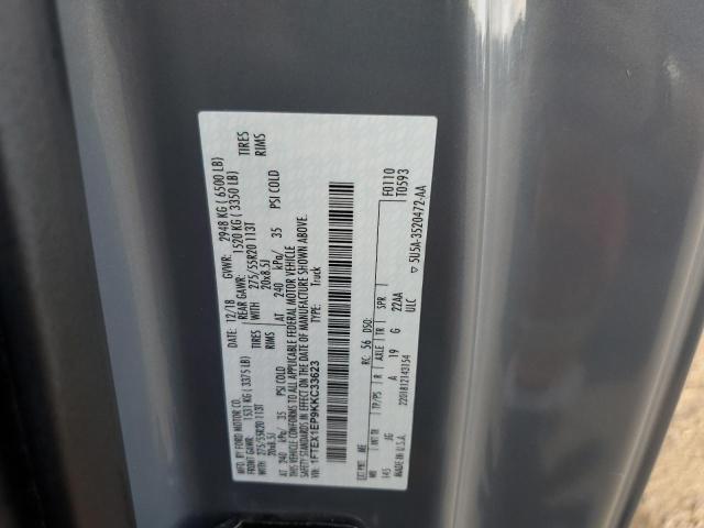 1FTEX1EP9KKC33623 Ford F150 Super Cab