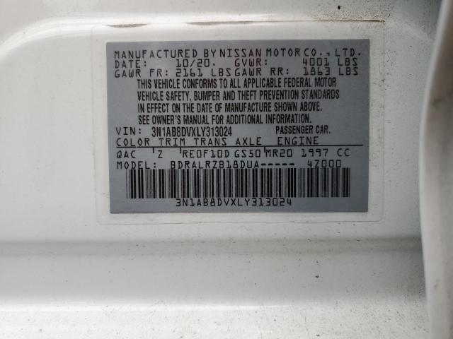 3N1AB8DVXLY313024 Nissan Sentra SR 12