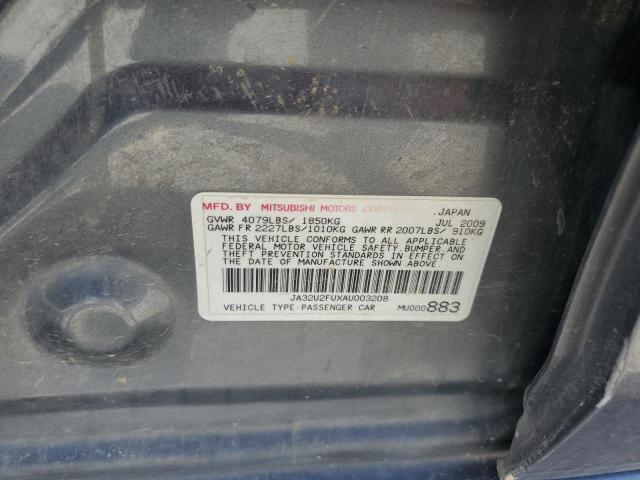 Image 12 of 2010 Mitsubishi Lancer salvage vehicle - Lot #65385183 at Copart