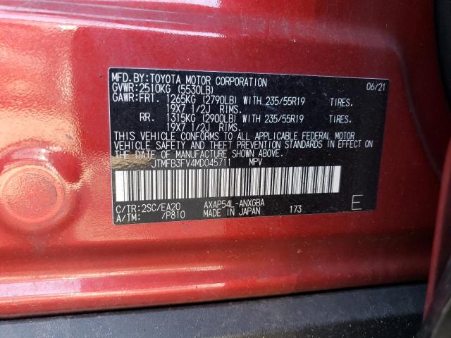 2021 TOYOTA RAV4 PRIME - JTMFB3FV4MD045711