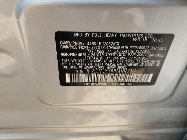 JF2SJAJC0HH499742 Subaru Forester 2.5i Limited