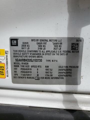 5GAKRBKD2GJ103730 Buick Enclave