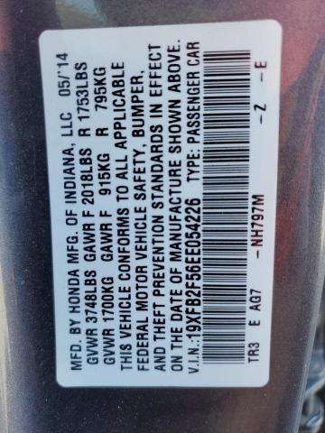 19XFB2F56EE054226 | 2014 HONDA CIVIC LX