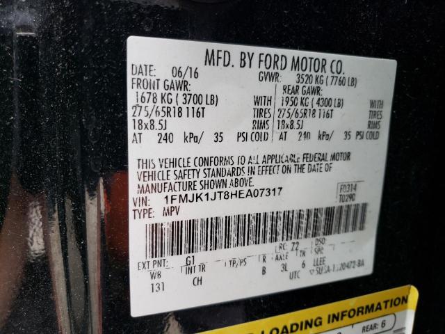 1FMJK1JT8HEA07317 Ford Expedition El Xlt