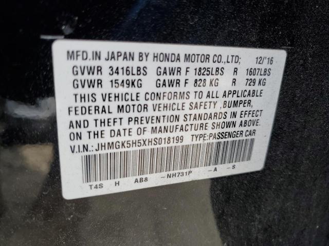 JHMGK5H5XHS018199 Honda FIT LX