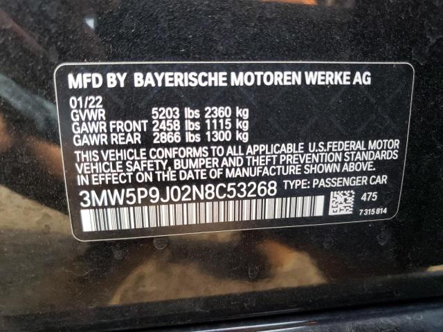 3MW5P9J02N8C53268 BMW 3 Series 330XE 12