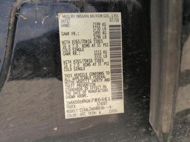 1N6AD0ER4GN786461 Nissan FRONTIER S