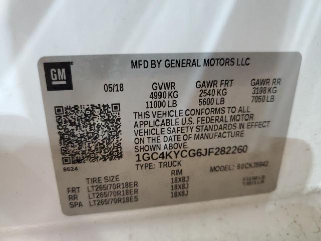 1GC4KYCG6JF282260 Chevrolet Silverado K3500