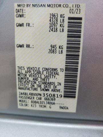 1N4BL4BVXPN350819 Nissan ALTIMA S