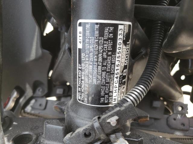 2018 HONDA CB500 F MLHPC4515J5500333