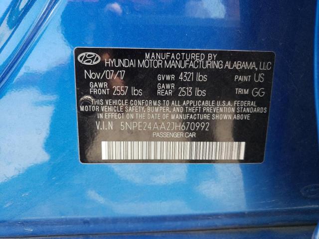 5NPE24AA2JH670992 Hyundai SONATA ECO