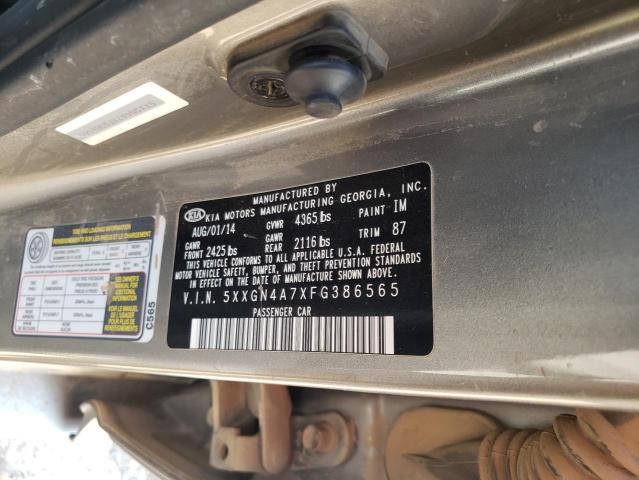 5XXGN4A7XFG386565 KIA OPTIMA EX
