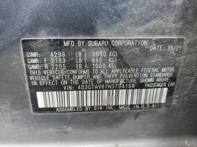 4S3GTAV67N3704159 Subaru Impreza Premium