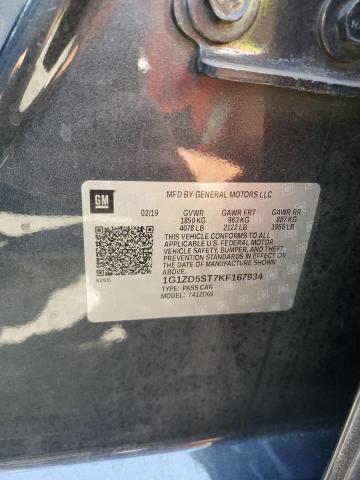 1G1ZD5ST7KF167934 Chevrolet MALIBU LT