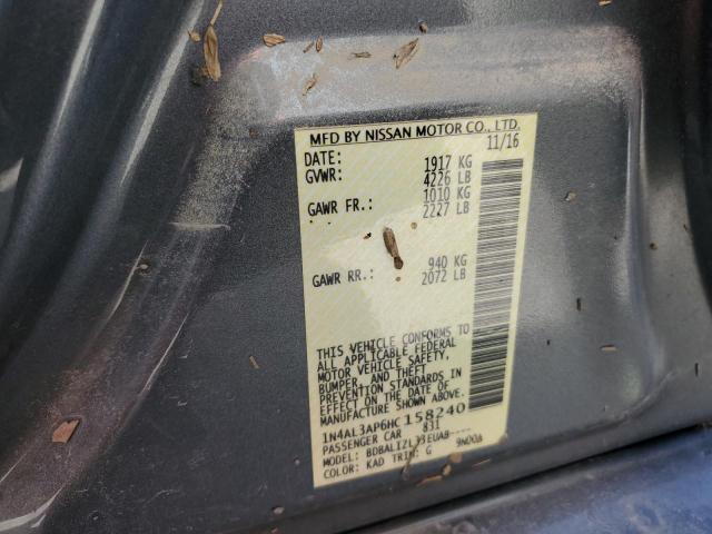 2017 NISSAN ALTIMA 4D 1N4AL3AP6HC158240
